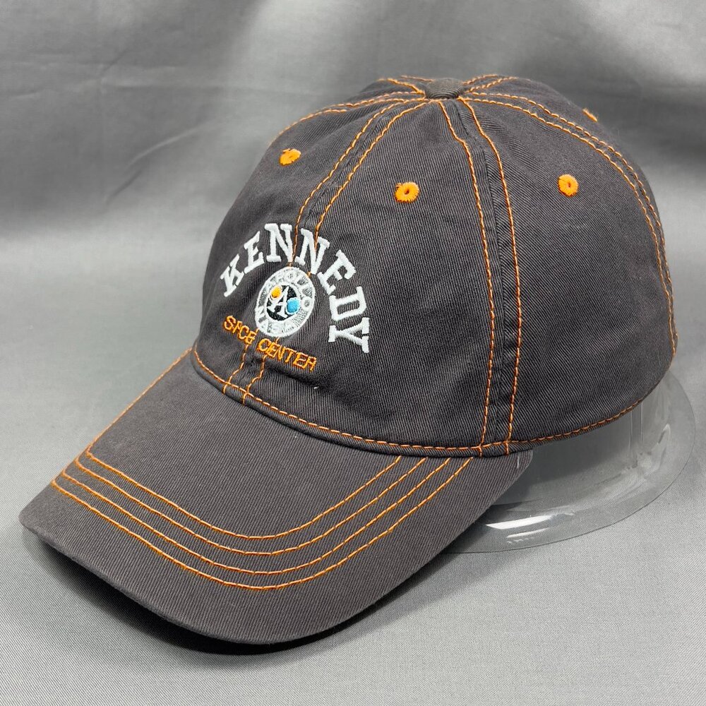 Kennedy Space Center Strapback Hat Cap Gray NASA Apollo Souvenir Florida Mens